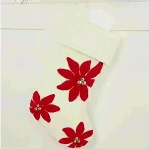 Poinsettia Holiday Stocking
